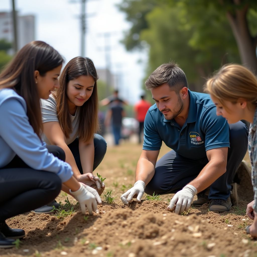 Equipo FinanzAr en acción social comunitaria